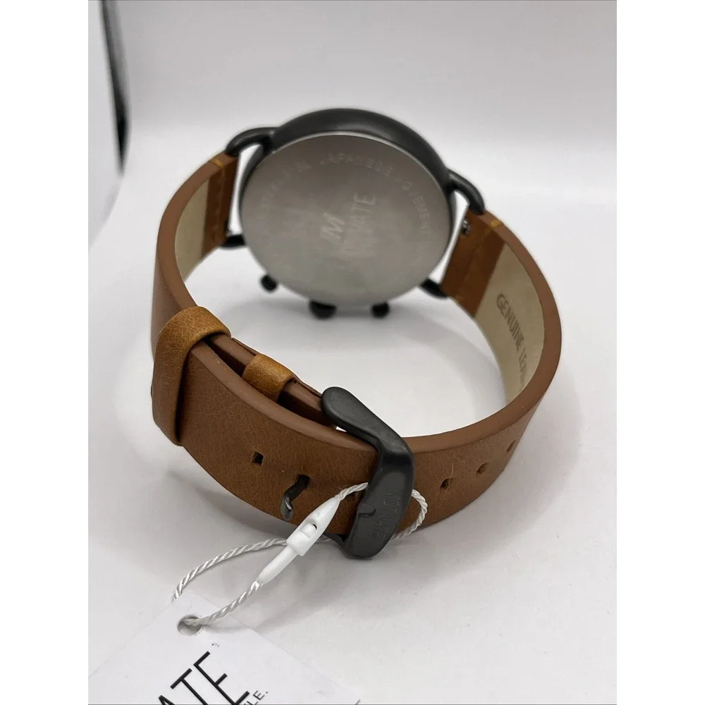 Motivate The Scottie Men's Quartz Watch Leather Band 42mm Case-‎ New Battery
